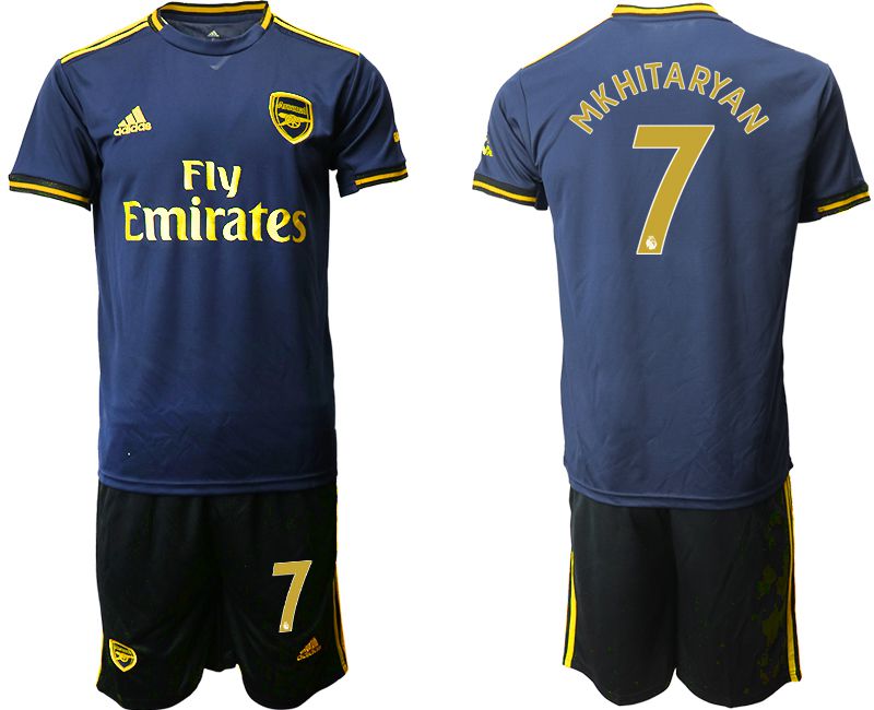 Men 2019-2020 club Arsenal away #7 blue Soccer Jerseys->arsenal jersey->Soccer Club Jersey